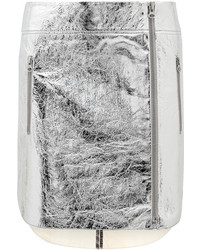 Серебряная мини-юбка от MCQ