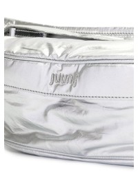 Мужская серебряная поясная сумка от Juun.J