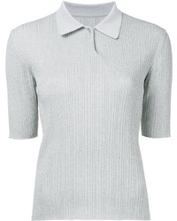 Женская серебряная рубашка поло от Le Ciel Bleu