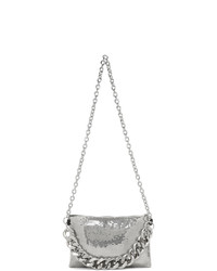 Серебряная сумка через плечо от Kara