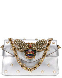Женская серебряная сумка от Gucci