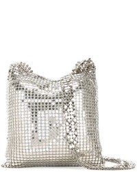 Женская серебряная сумка от Paco Rabanne