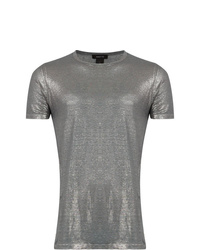 Мужская серебряная футболка с круглым вырезом от Avant Toi