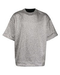 Мужская серебряная футболка с круглым вырезом от Jil Sander