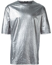 Мужская серебряная футболка с круглым вырезом от Unconditional