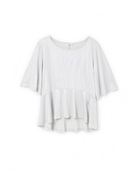 Женская серебряная футболка от Mango