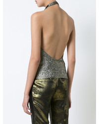 Серебряная шелковая блузка от Lanvin