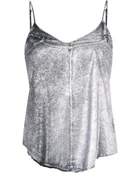 Серебряная шелковая блузка от RtA