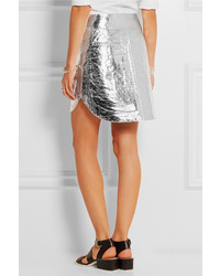 Серебряная юбка-карандаш от MCQ