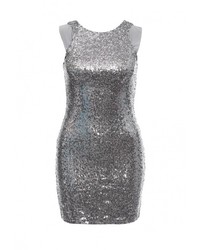 Серебряное вечернее платье от BlinQ