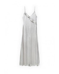 Серебряное вечернее платье от Mango