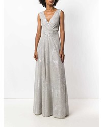 Серебряное вечернее платье от Talbot Runhof