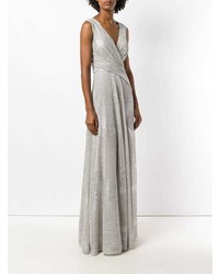 Серебряное вечернее платье от Talbot Runhof