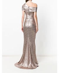 Серебряное вечернее платье от Talbot Runhof