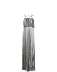 Серебряное вечернее платье от Zac Zac Posen