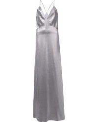 Серебряное вечернее платье