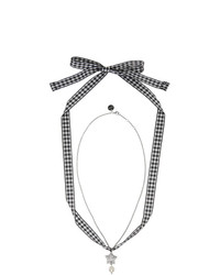 Серебряное жемчужное ожерелье от Miu Miu