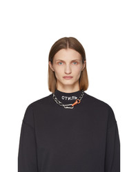 Серебряное колье от Heron Preston