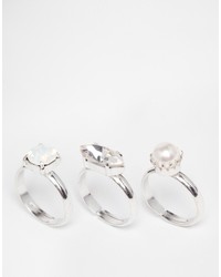 Серебряное кольцо от Swarovski