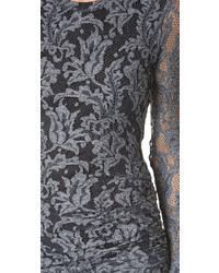 Серебряное кружевное платье от Just Cavalli