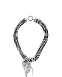 Серебряное ожерелье-чокер с украшением от Isabel Marant