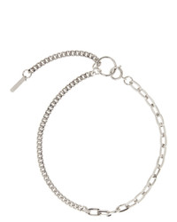 Серебряное ожерелье-чокер от Justine Clenquet