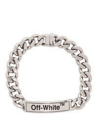 Серебряное ожерелье-чокер от Off-White