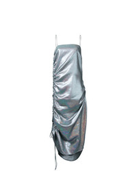 Серебряное платье-комбинация от Georgia Alice