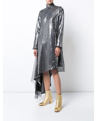 Серебряное платье от Maison Margiela