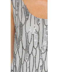 Серебряное повседневное платье с пайетками от BB Dakota
