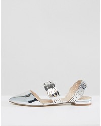 Серебряные балетки от Asos