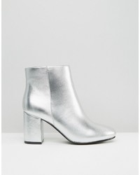 Серебряные ботильоны от Asos