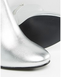 Серебряные ботильоны от Asos