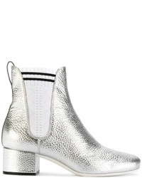 Женские серебряные ботинки челси от Fendi