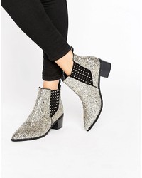 Женские серебряные ботинки челси от Office