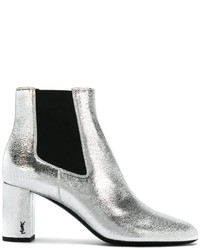 Женские серебряные ботинки челси от Saint Laurent