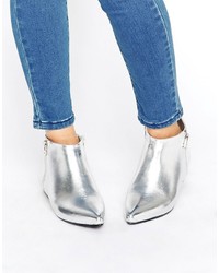 Женские серебряные ботинки от London Rebel
