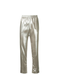 Женские серебряные брюки-галифе от Layeur