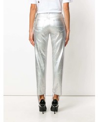 Женские серебряные брюки-галифе от Golden Goose Deluxe Brand