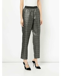 Женские серебряные брюки-галифе от Layeur