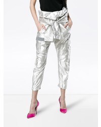 Женские серебряные брюки карго от Ronald Van Der Kemp