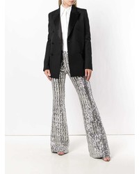 Серебряные брюки-клеш от Michael Kors Collection