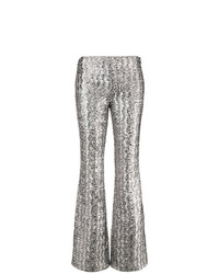 Серебряные брюки-клеш от Michael Kors Collection