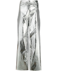 Женские серебряные брюки от Paco Rabanne