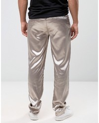 Мужские серебряные брюки от Asos