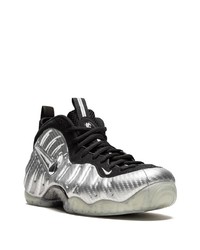 Мужские серебряные высокие кеды от Nike