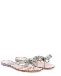 Серебряные вьетнамки от Valentino