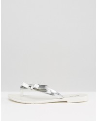 Серебряные вьетнамки от Melissa