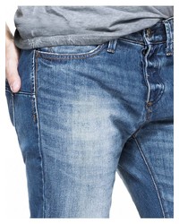 Мужские серебряные джинсы от United Colors of Benetton