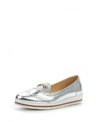 Женские серебряные замшевые лоферы от Catisa